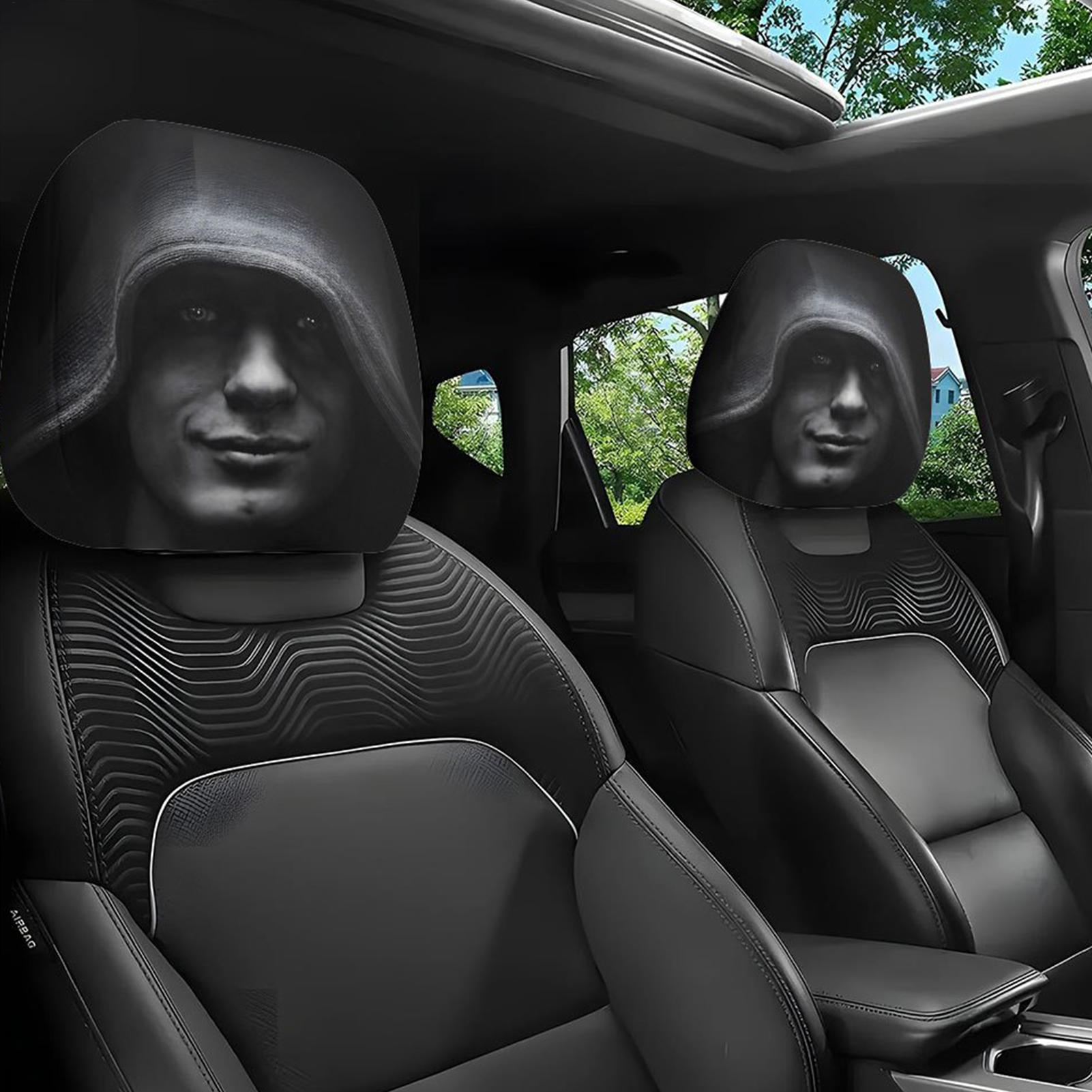 Tech Accessories For Car - غطاء مسند رأس السيارة المضحك، إكسسوارات