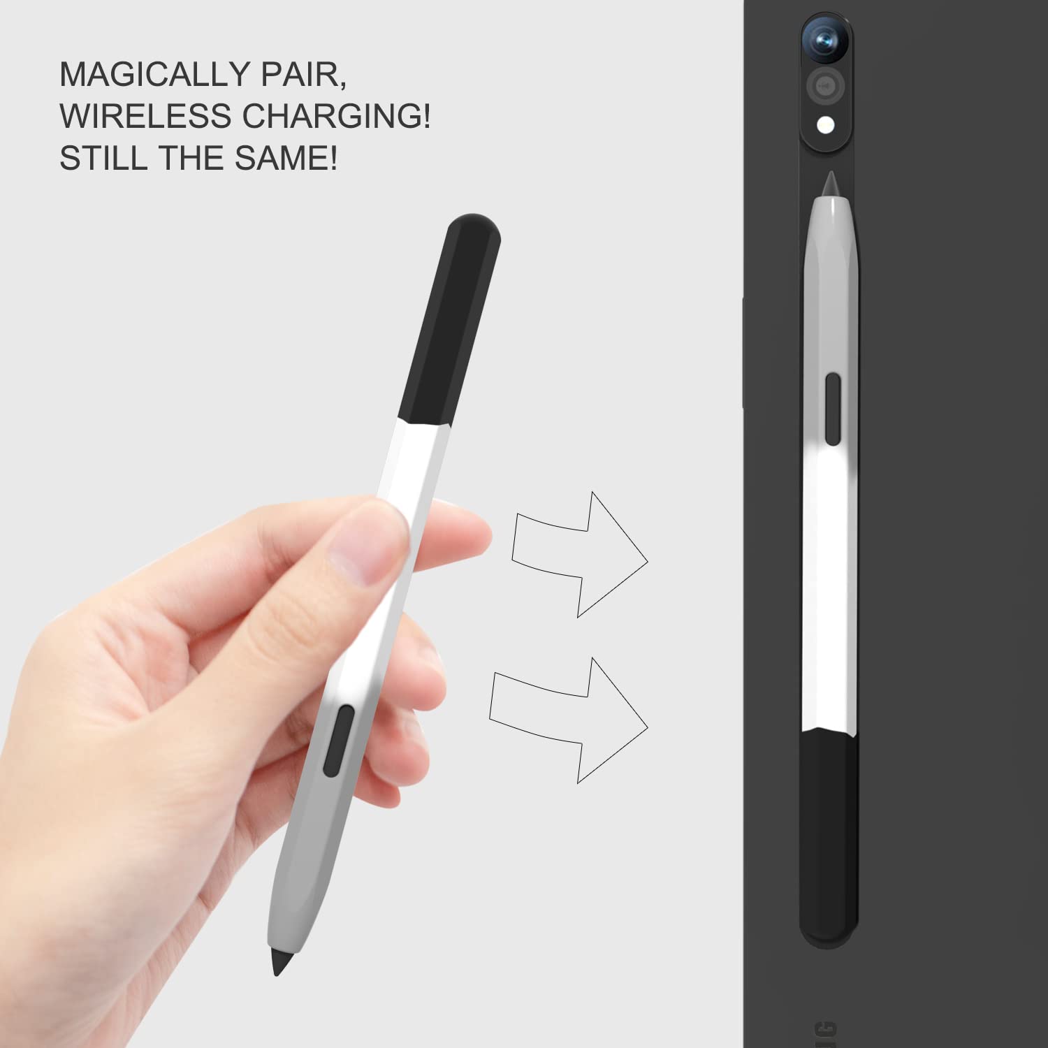Pen Holder Magnetic - حافظة سيليكون لهاتف سامسونج جلاكسي tab