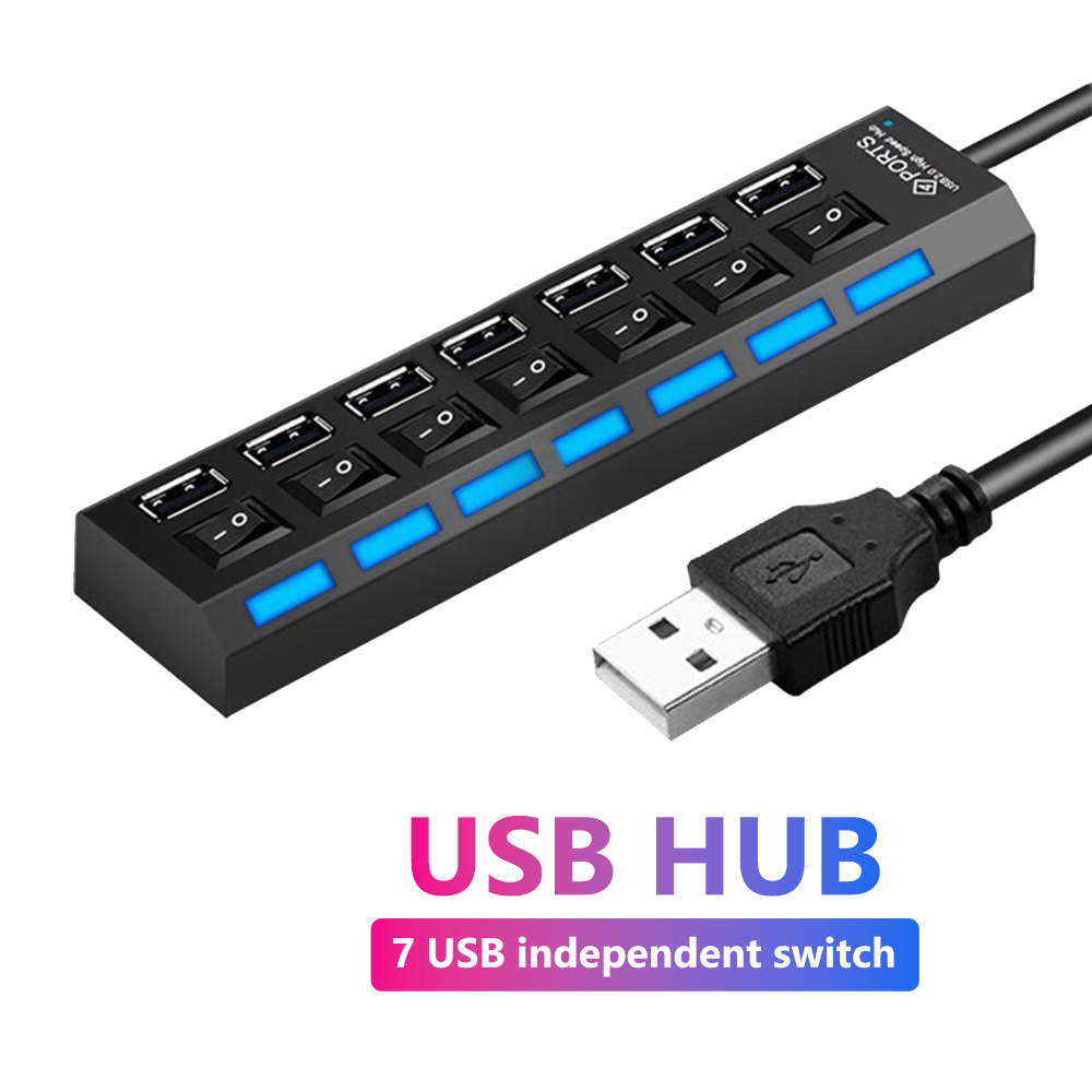 Usb Hub 7 Port - محور USB محور منفذ Splitter يستخدم