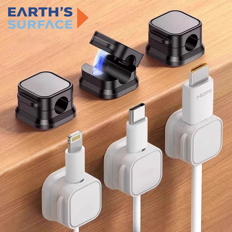 Desk Cable Clip - مشبك كابلات مغناطيسي لاصق لتنظيم الأسلاك