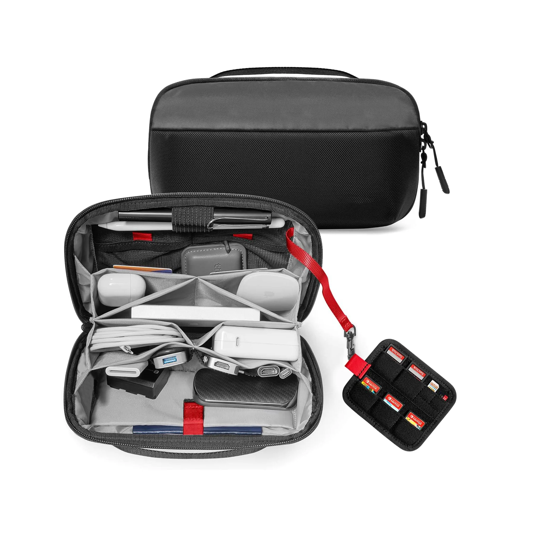 Tech Accessories For Travel - حقيبة تنظيم أدوات السفر، حافظة إلكترونية