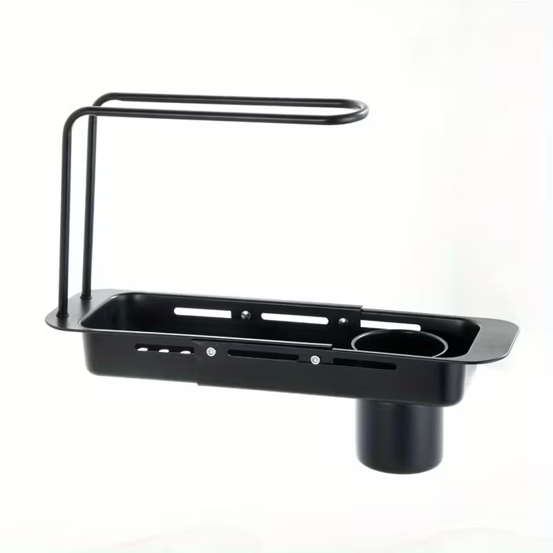 Tech Accessories Organizer - منظم حوض المطبخ من الفولاذ المقاوم