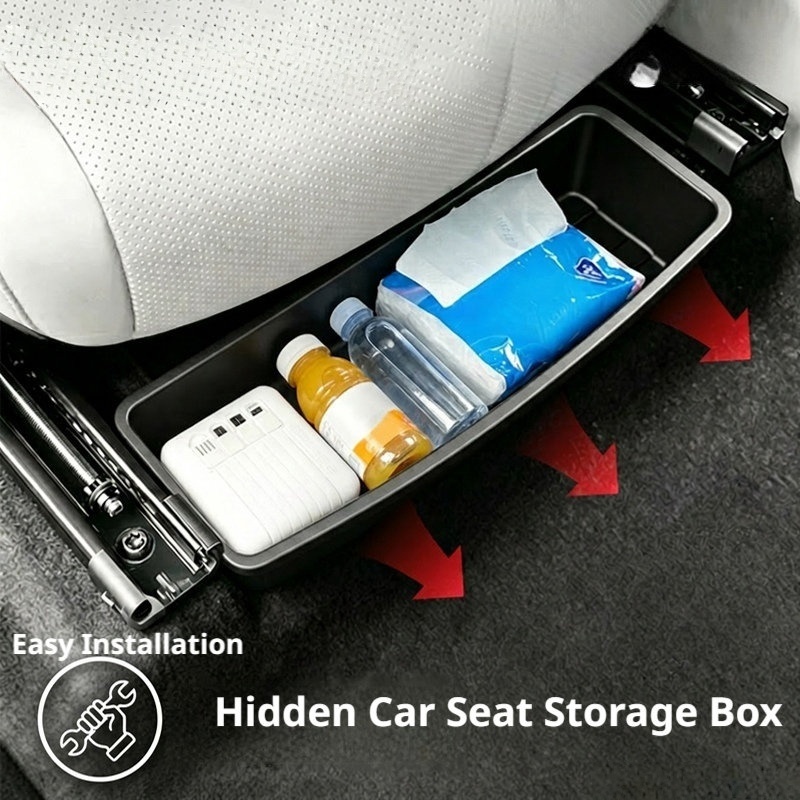 Tech Accessories For Car - صندوق تخزين تحت المقعد، منظم عام