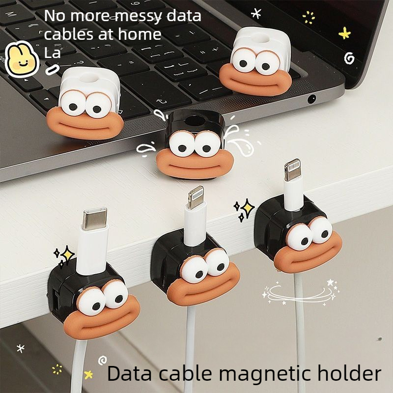Desk Cable Clip - 1/5/10 قطع مشابك كابلات مغناطيسية، منظم
