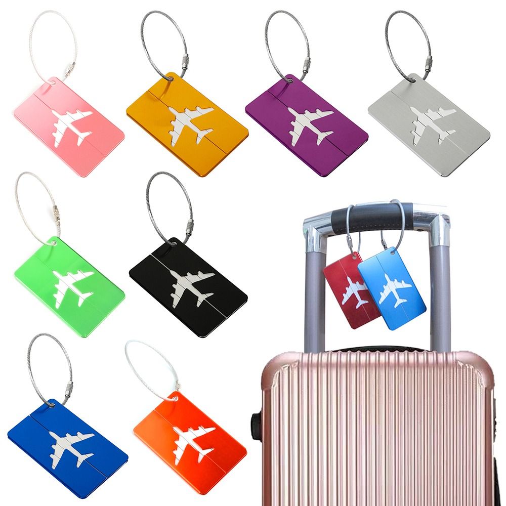 Tech Accessories For Travel - علامات السفر الألومنيوم الأمتعة قابلة لإعادة