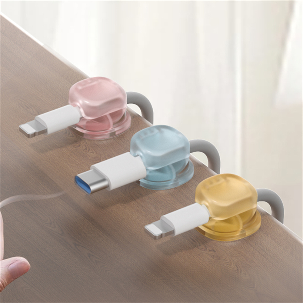 3 منظمات كابلات مغناطيسية شفاف - مراجعة Desk Cable Clip وسعره