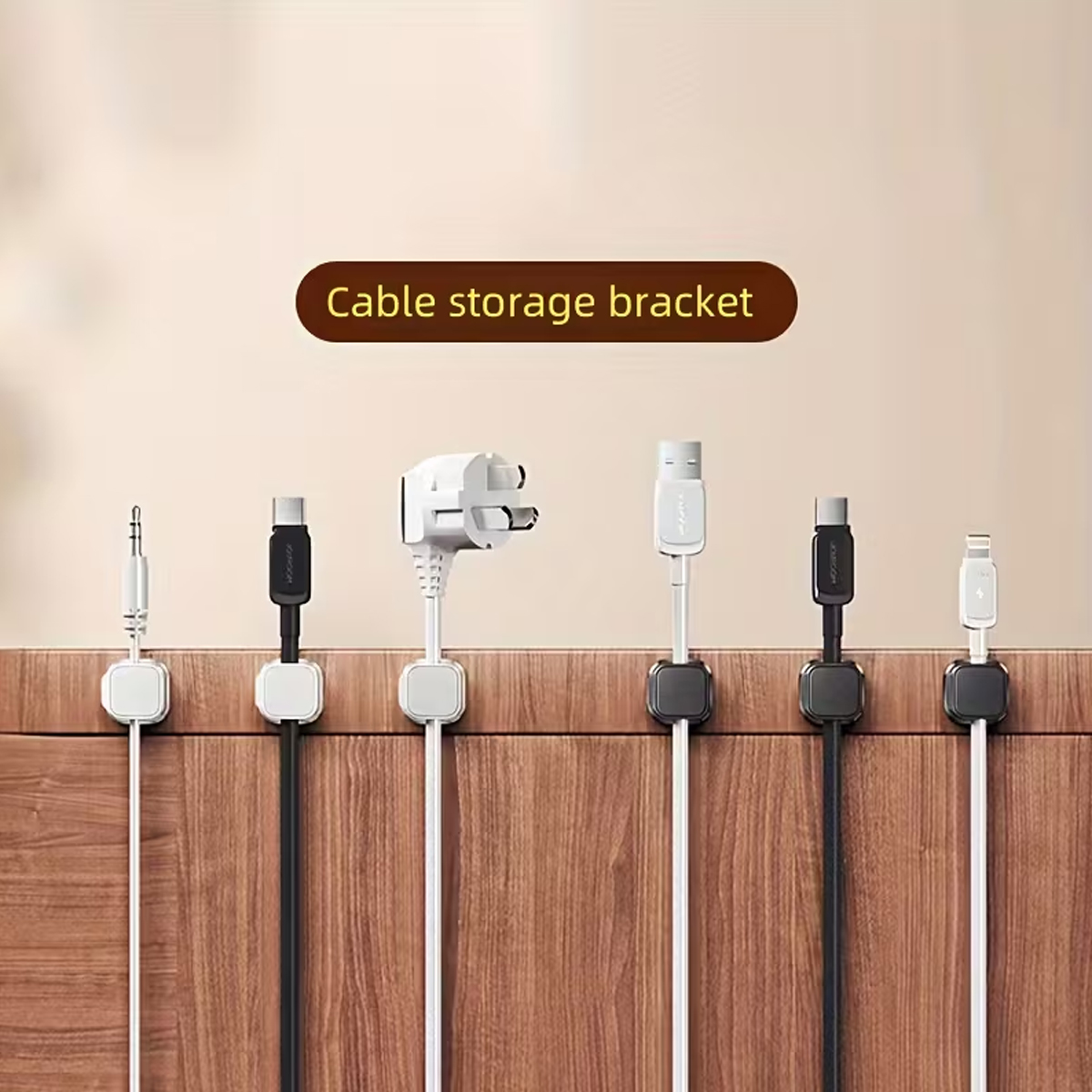 طقم منظم الكابلات 12/6 قطعة، م - مراجعة Desk Cable Clip وسعره