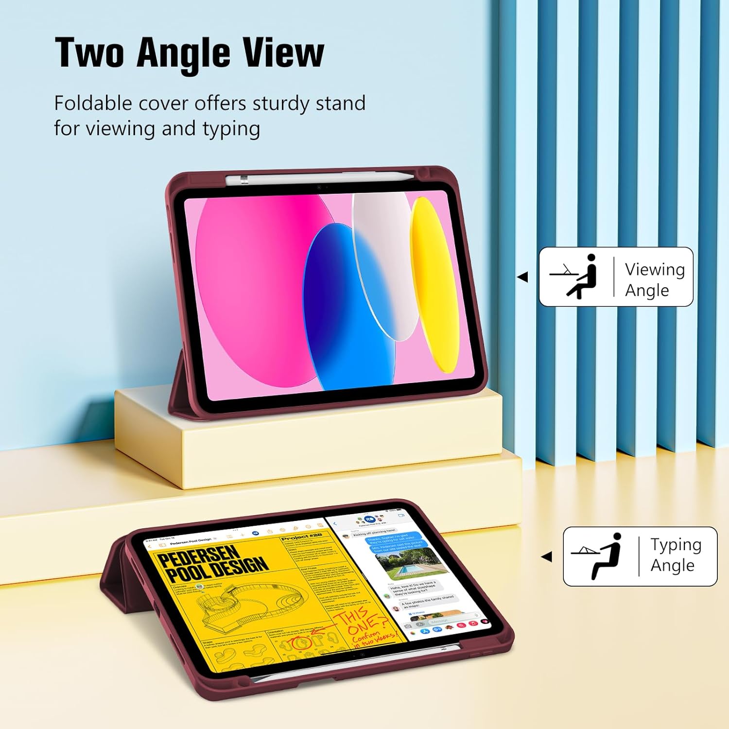 غطاء حماية للآيباد (A16) الجيل - مراجعة Pen Holder Magnetic وسعره