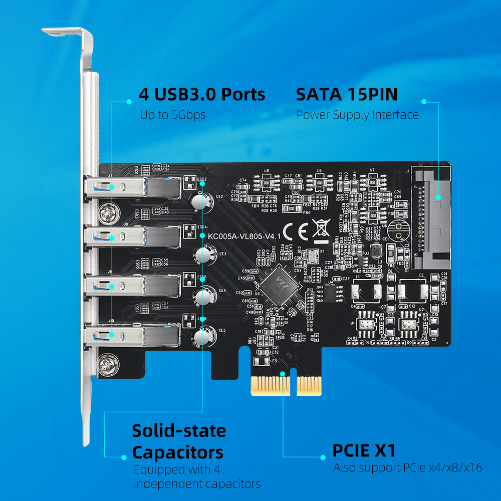 بطاقة توسيع MAIWO USB 3.0 PCI- - مراجعة Usb Hub 7 Port وسعره