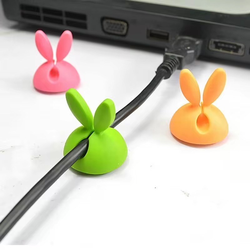 مدير كابل أذن أرنب لطيف ، سطح  - مراجعة Desk Cable Clip وسعره