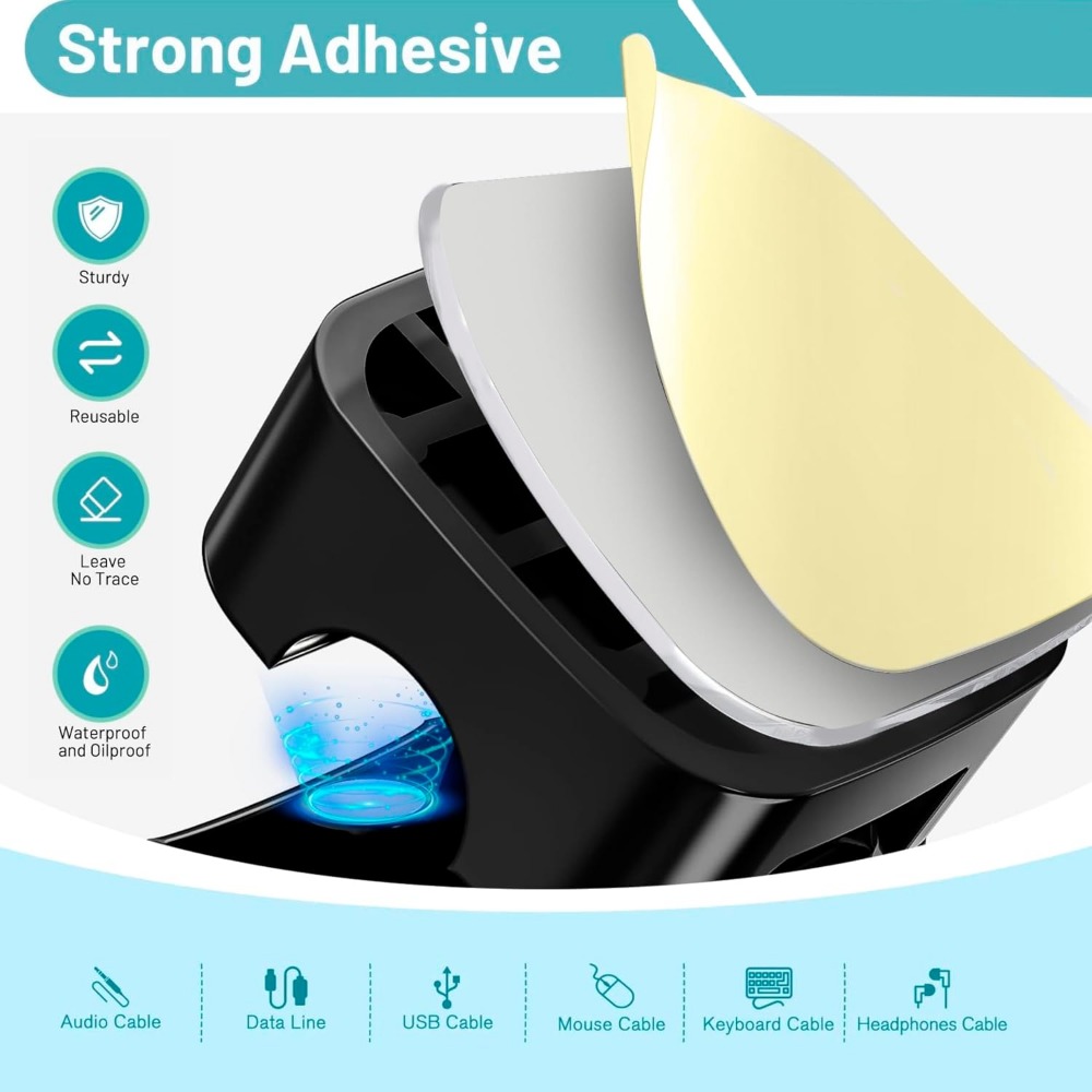 مشابك كابلات مغناطيسية لإدارة  - مراجعة Desk Cable Clip وسعره