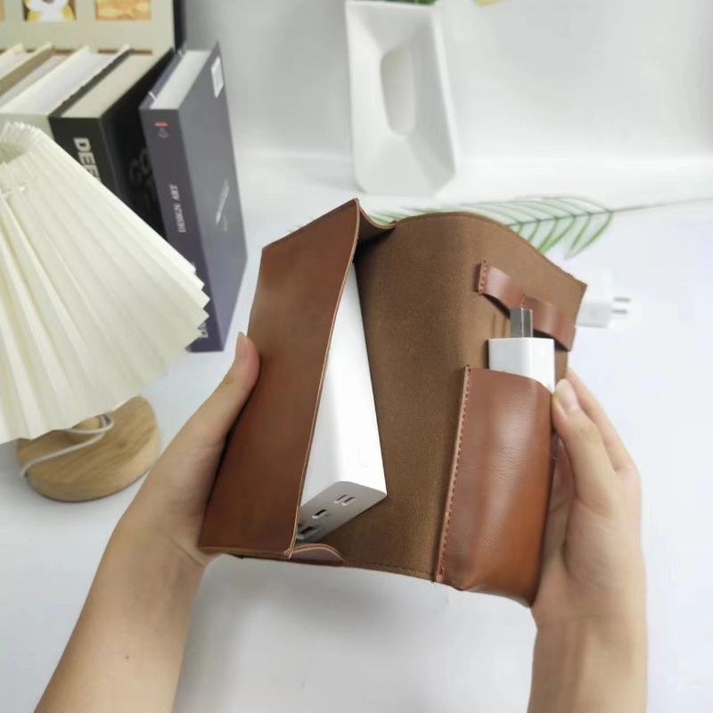 1 قطعة بو الجلود متعددة مقصورة - مراجعة Tech Accessories For Travel وسعره