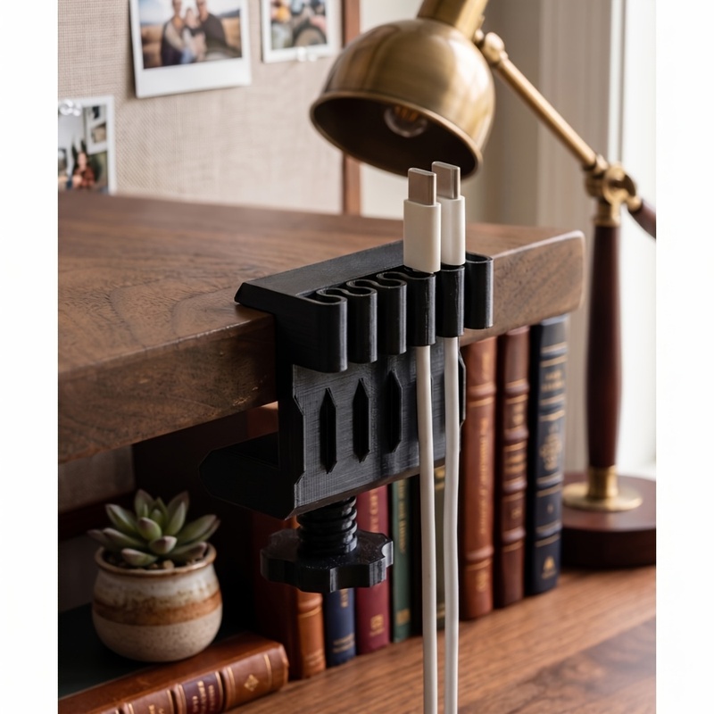 3 مشابك لإدارة الكابلات على سط - مراجعة Desk Cable Clip وسعره