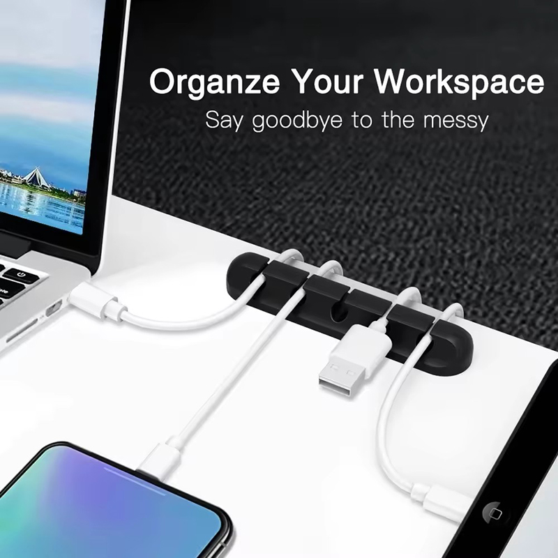 مشبك سيليكون لتنظيم كابلات USB - مراجعة Desk Cable Clip وسعره