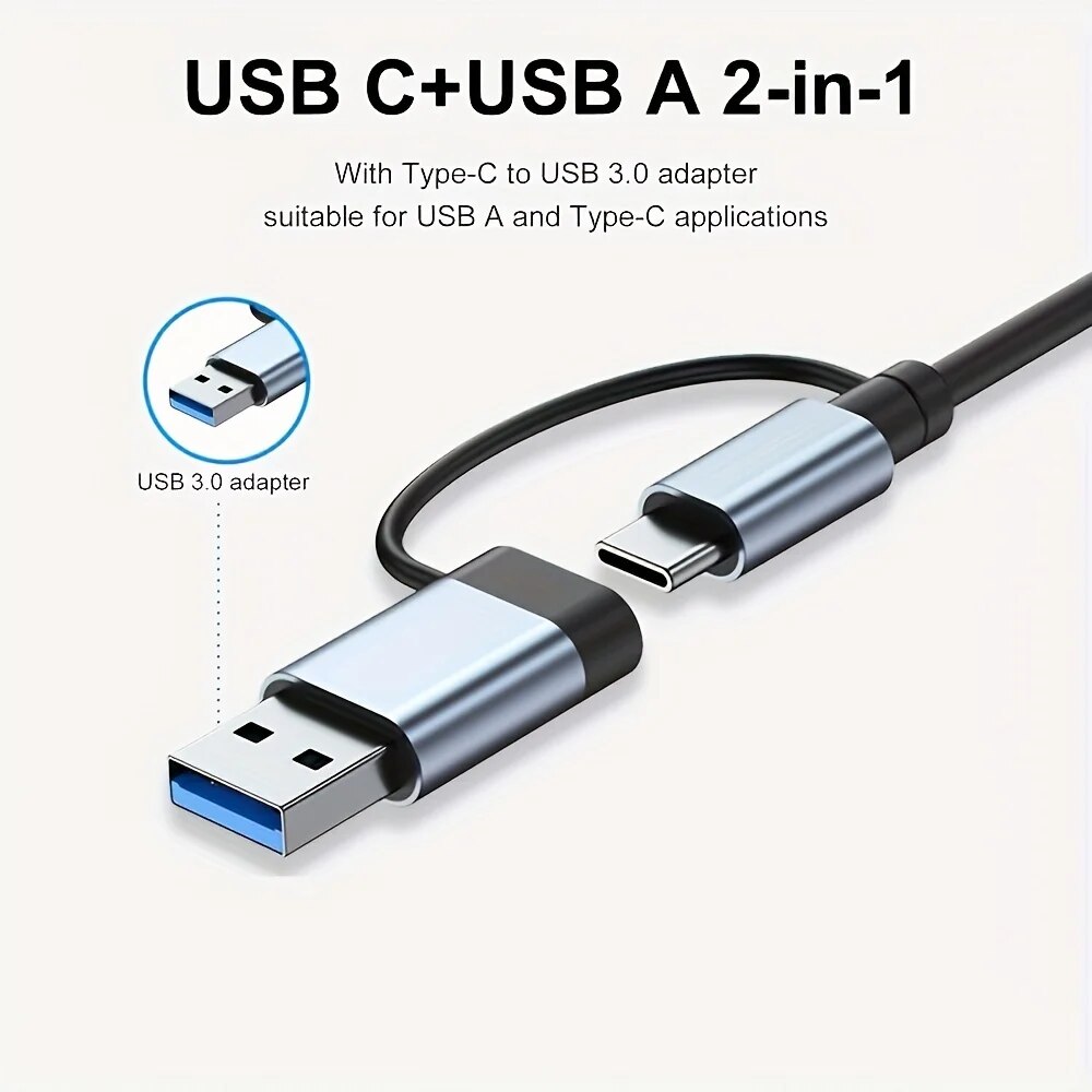 محول USB3.0 ثنائي الوظيفة بـ 7 - مراجعة Usb Hub 7 Port وسعره