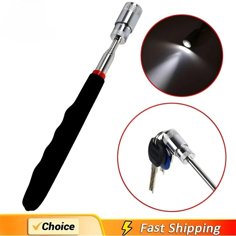 قلم مغناطيسي تلسكوبي مع ضوء LE - مراجعة Pen Holder Magnetic وسعره
