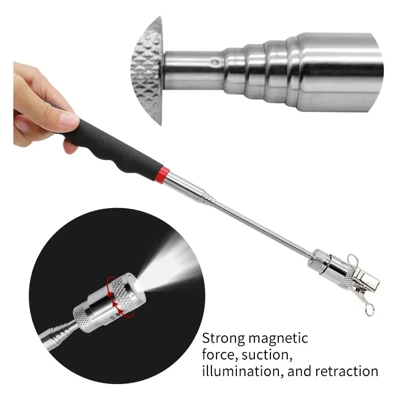 قلم مغناطيسي تلسكوبي مع ضوء LE - مراجعة Pen Holder Magnetic وسعره