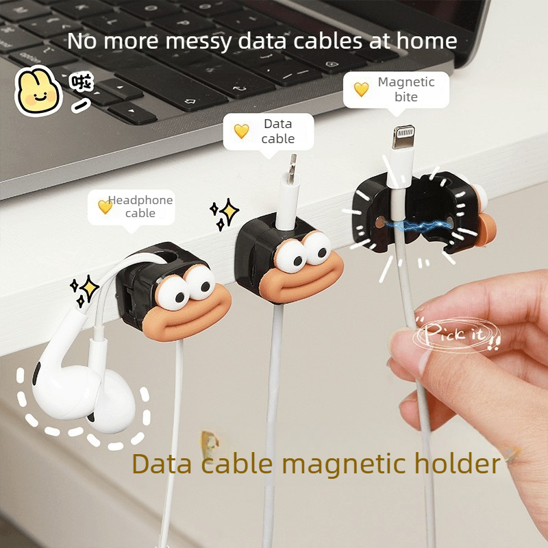 1/5/10 قطع مشابك كابلات مغناطي - مراجعة Desk Cable Clip وسعره