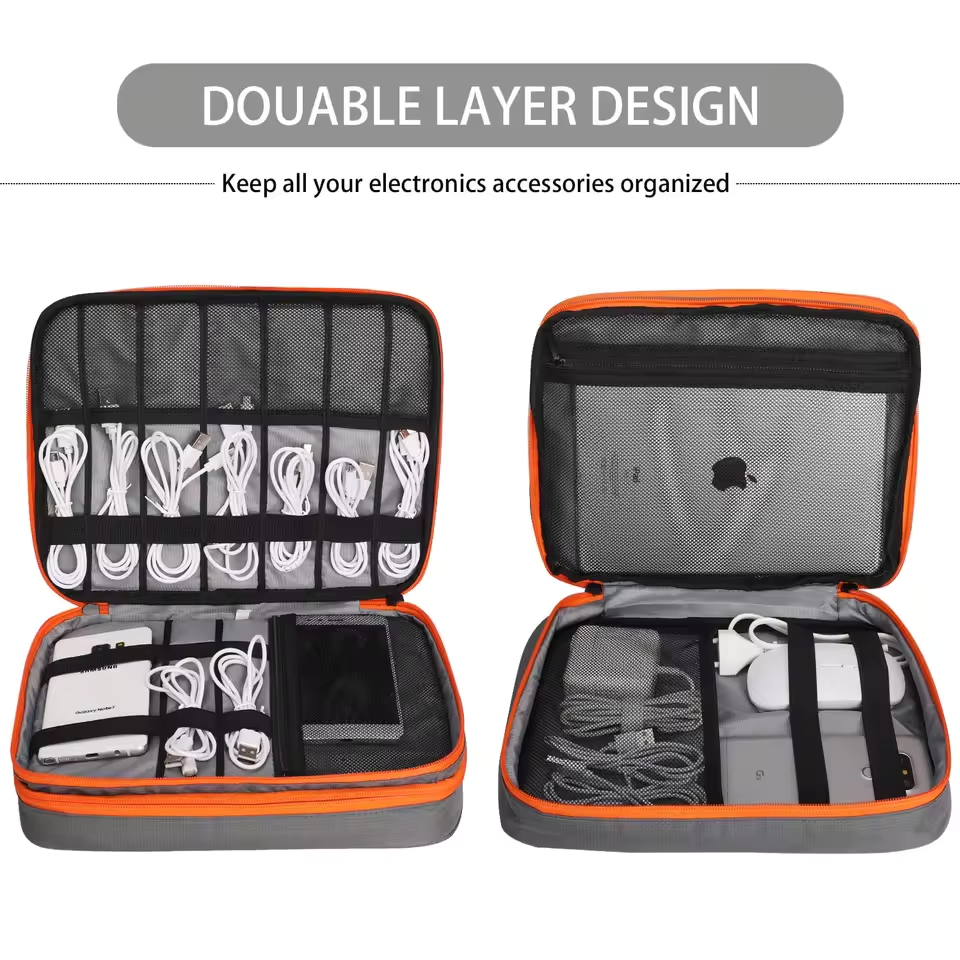 حقيبة تخزين رقمية مزدوجة الطبق - مراجعة Tech Accessories Organizer وسعره