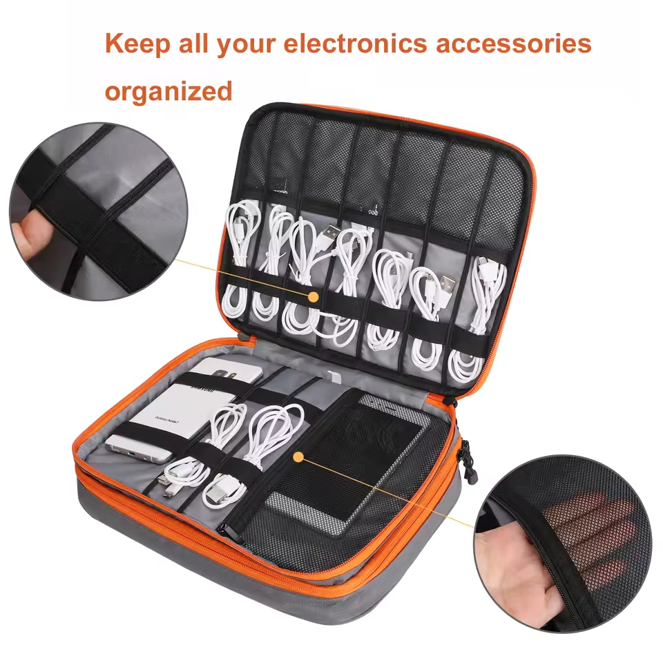 حقيبة تخزين رقمية مزدوجة الطبق - مراجعة Tech Accessories Organizer وسعره
