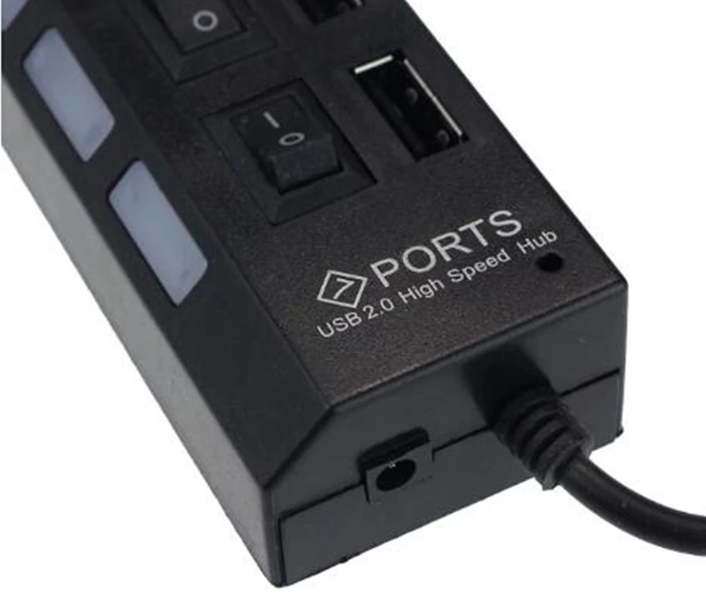 موزع USB 2.0 عالي السرعة بـ 7  - مراجعة Usb Hub 7 Port وسعره
